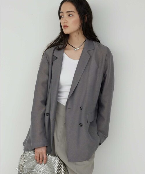 [GALLARDAGALANTE] tailored jacket 0 серый женский 
