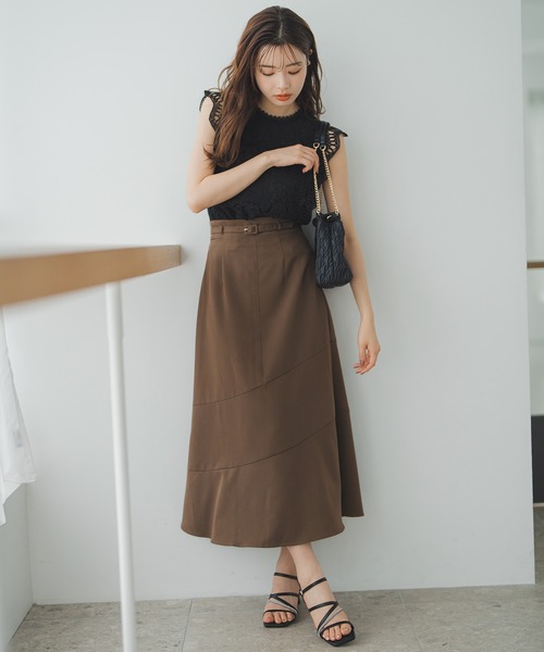 MISCH MASCH（ミッシュマッシュ） スカート アシンメトリー切替Aライン