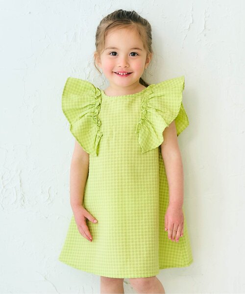 子供服値下げ中！アフリカンkids セネガル子供服　ワンピース　Africa キッズ用 アフリカ布ワンピース カンガ キテンゲ ギニア フェア