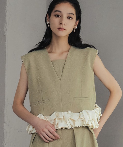 GIRL DRESS FOR NOW パーティードレス パンツドレス ホイップヘム