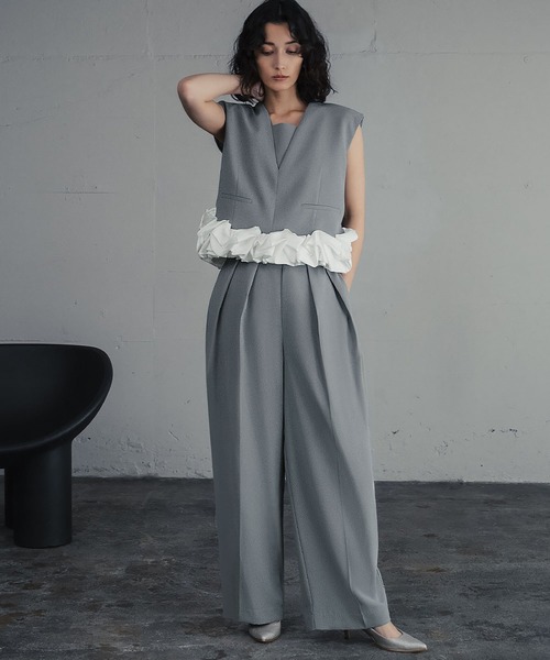 GIRL DRESS FOR NOW パーティードレス パンツドレス ホイップヘム
