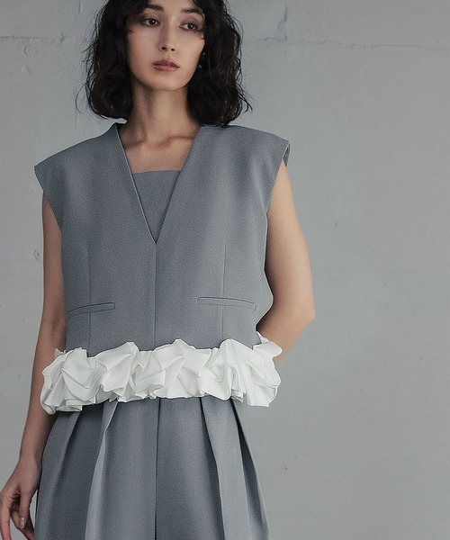 GIRL DRESS FOR NOW パーティードレス パンツドレス ホイップヘム
