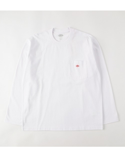 新品　ダントン　カットソー　36 Danton 「DANTON」 長袖カットソー 36 ホワイト レディース