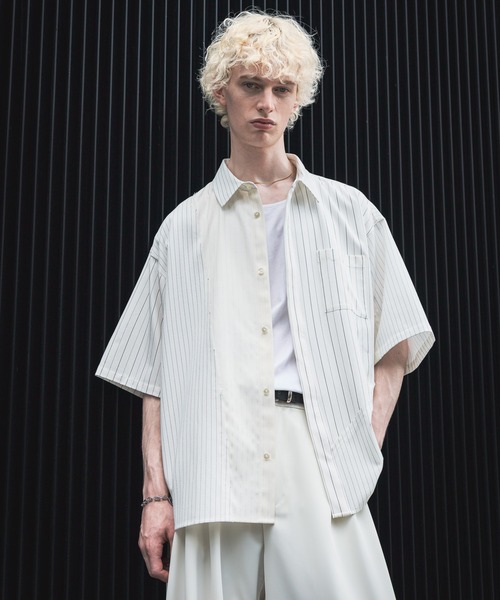 HARE/セットアップ/サイコウチクワイドトラウザー/ストライプシャツ HARE｜サイコウチクストライプシャツ | Rakuten Fashion(楽天
