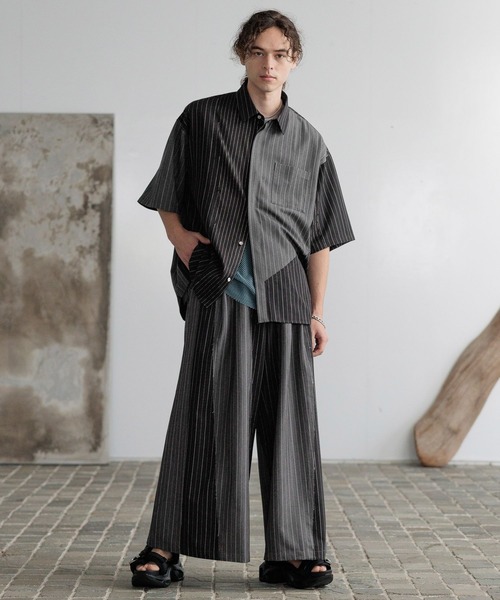 HARE（ハレ） シャツ 「一部カラーSET UP対応」サイコウチクストライプ