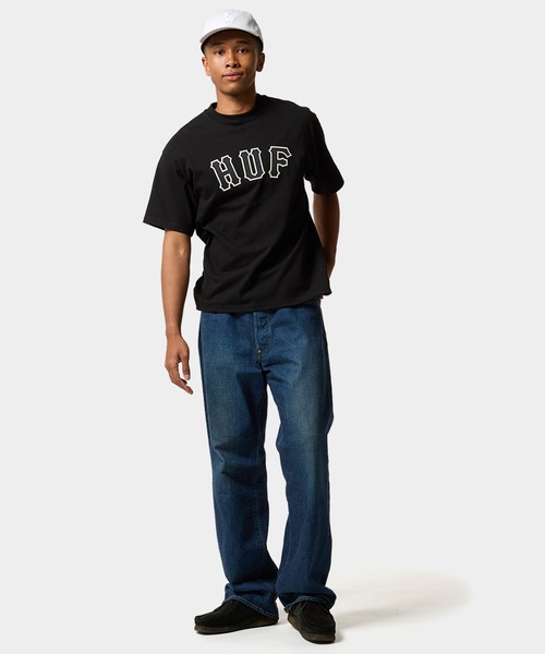 ◆送料/関税無料◆【HUF】Giant Tシャツ オンライン限定！ HUF tシャツ GIANT DRAWCORD CREW / ハフ トップス メンズ