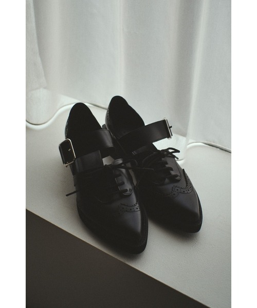 RIM.ARK パンプス Wing tip Strap shoes ウィングチップストラップ