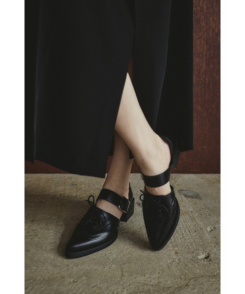 RIM.ARK パンプス Wing tip Strap shoes ウィングチップストラップ