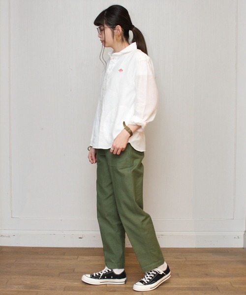 DANTON 長袖シャツ ホワイト 36 Danton 「DANTON」 長袖シャツ 36 ホワイト レディース