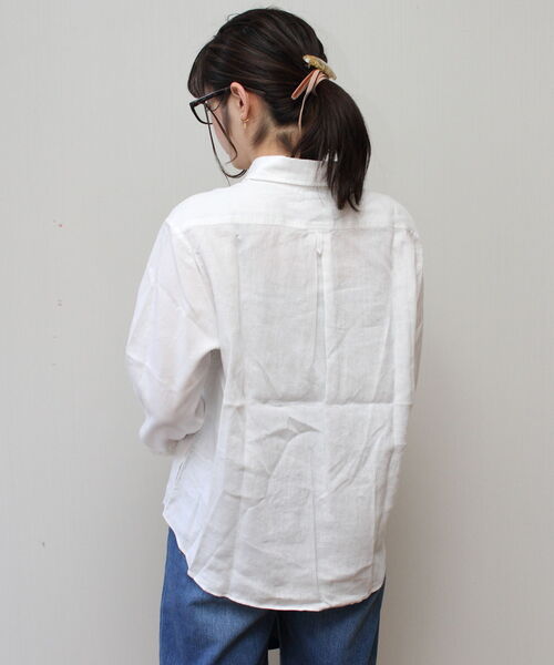 DANTON 長袖シャツ ホワイト 36 Danton 「DANTON」 長袖シャツ 36 ホワイト レディース