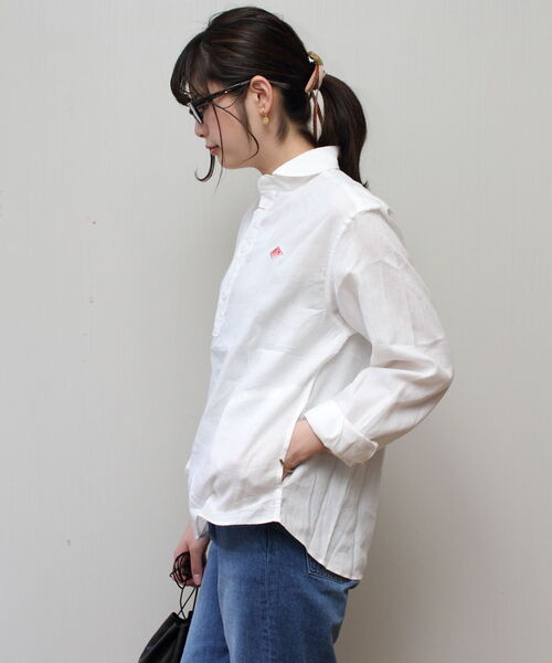 DANTON 長袖シャツ ホワイト 36 Danton 「DANTON」 長袖シャツ 36 ホワイト レディース