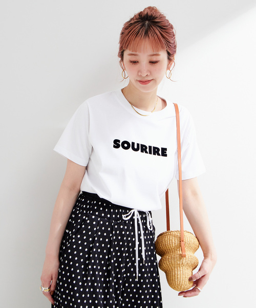 B.C STOCK tシャツ 「追加」手洗い可 / フロッキープリントロゴ