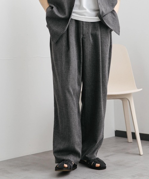 SENSE OF PLACE by URBAN RESEARCH ワイドパンツ パンツ メランジ