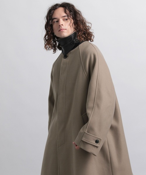 HARE（ハレ） ステンカラーコート LARGE グレー メンズ : ZOZOTOWN