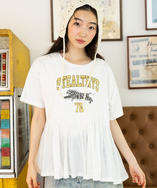 tシャツ フレアヘムプリントＴシャツ レディース | niko and… | 01