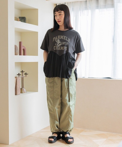 tシャツ フレアヘムプリントＴシャツ レディース | niko and… | 08