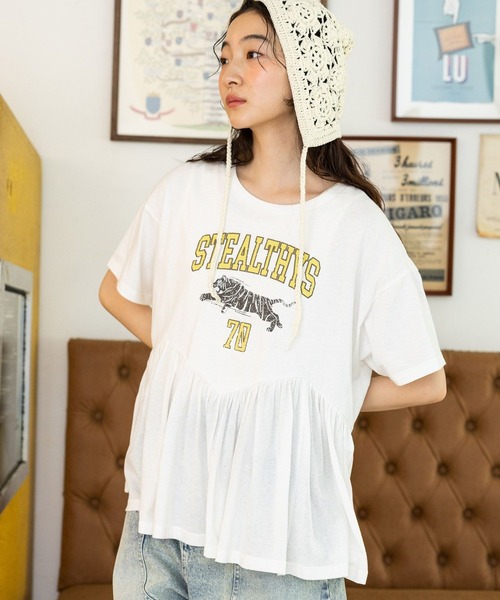 tシャツ フレアヘムプリントＴシャツ レディース | niko and… | 07
