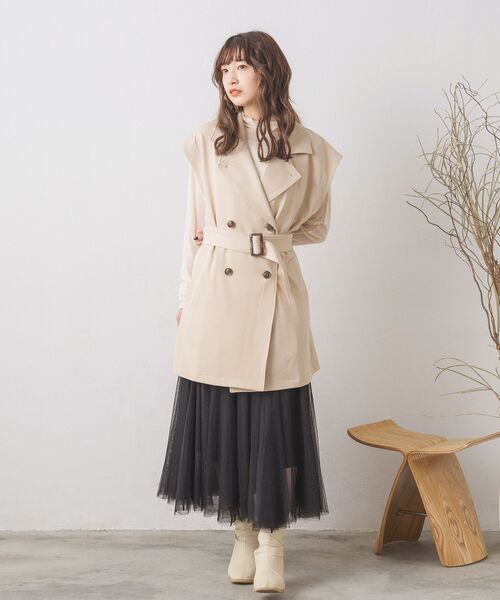 「RETRO GIRL」 コート FREE ベージュ レディース_画像4