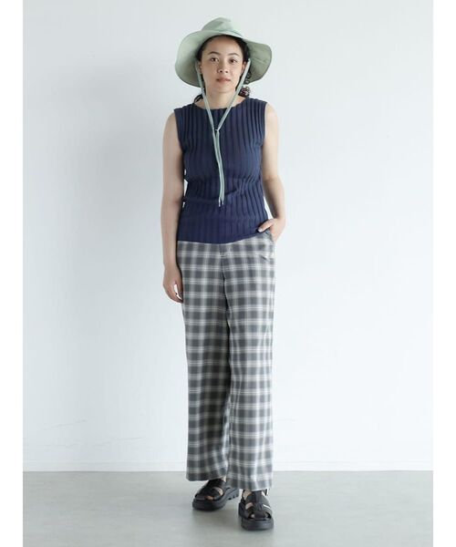 FIKA. ニット セーター Wide rib sleeveless pullover