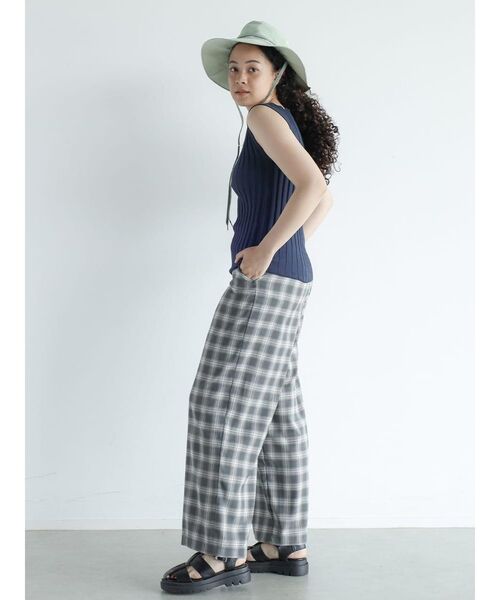 FIKA. ニット セーター Wide rib sleeveless pullover