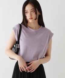 tシャツ ロゴ刺繍ピグメントルーズノースリーブ レディース｜ZOZOTOWN Yahoo!店