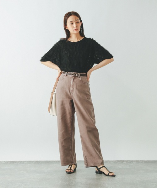 ジーンズ デニム デニムパンツ カラーデニムバギーパンツ/494058 レディース | GLOBAL WORK | 14