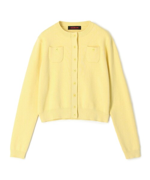 CABaN 「CABaN」 ニットカーディガン X-SMALL グリーン