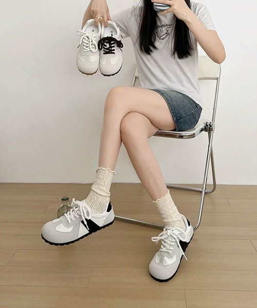 shoes365 スニーカー 「SHOES 365」薄底スニーカー フラットシューズ