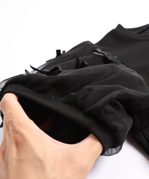 「SUGAR BISKET」 「La-gemme」半袖カットソー フリー ブラック レディース_画像6