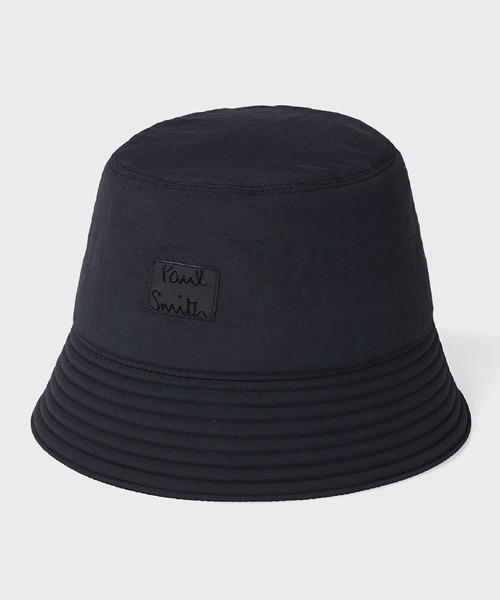 Paul Smith ポールスミス　バケットハット黒 Paul Smith 帽子 ハット “Cropped Logo” バケットハット「250304