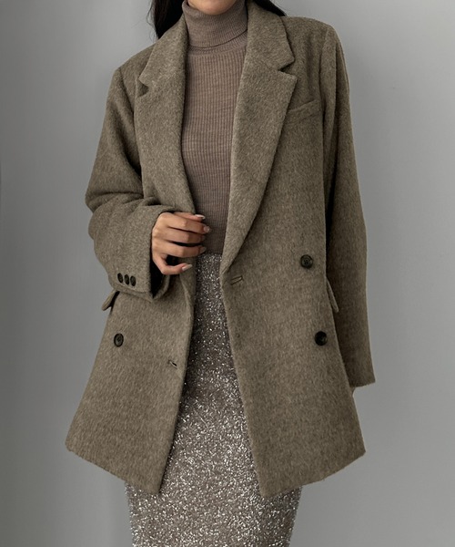 Louere（ルエレ） コート アウター シャギーテーラードジャケット