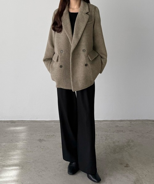 Louere（ルエレ） コート アウター シャギーテーラードジャケット