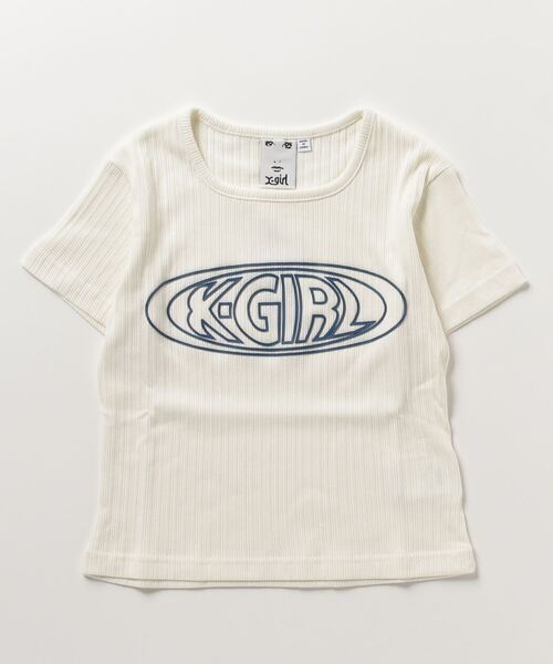 「X-girl」 半袖Tシャツ M ホワイト レディース