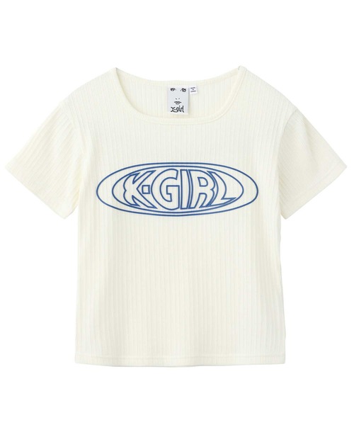 「X-girl」 半袖Tシャツ M ホワイト レディース
