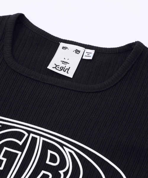 「X-girl」 半袖Tシャツ M ホワイト レディース