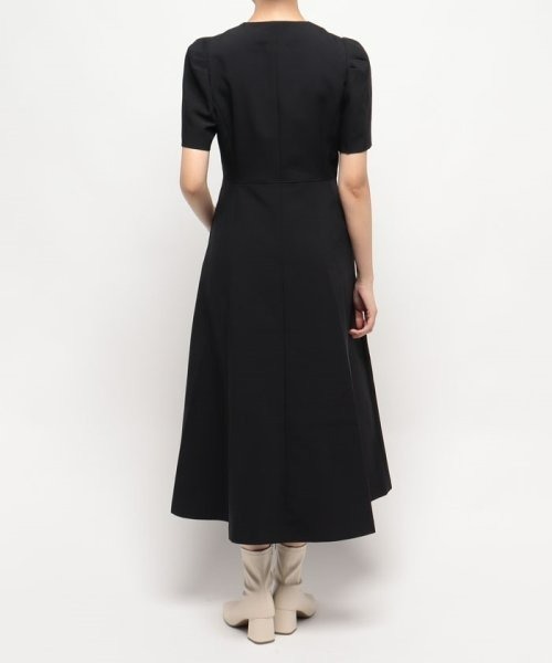 「LOULOU WILLOUGHBY」 半袖ワンピース 2 ブラック レディース_画像4