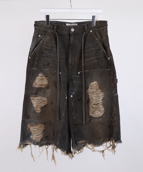 ジーンズ DISCOVERED DOUBLE KNEE DENIM SHORTS メンズ_1