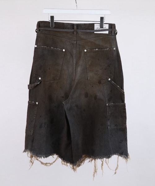 ジーンズ DISCOVERED DOUBLE KNEE DENIM SHORTS メンズ_4