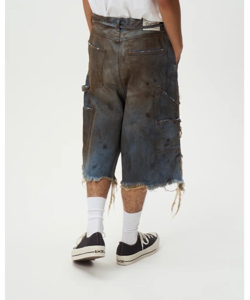 ジーンズ DISCOVERED DOUBLE KNEE DENIM SHORTS メンズ_8