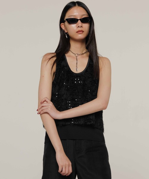 ブラウス シャツ LAYERED JACQUARD BLOUSE/レイヤードジャガードブラウス レディース