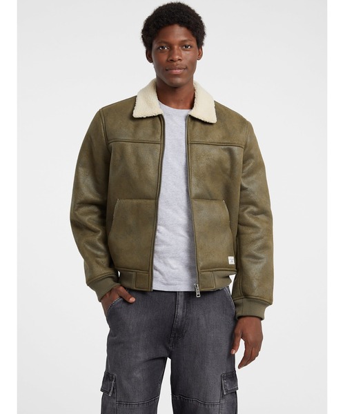 ARMANI EXCHANGE ムートンジャケット ムートンコート 「A|X アルマーニ