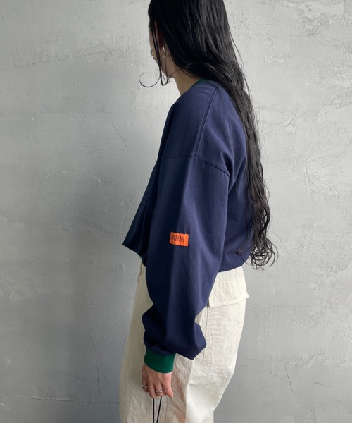 「UNIVERSAL OVERALL」 長(zhǎng)袖カットソー L グレー レディース