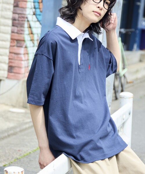 「U.S. POLO ASSN.」 半袖ポロシャツ MEDIUM チャコールグレー メンズ_画像3