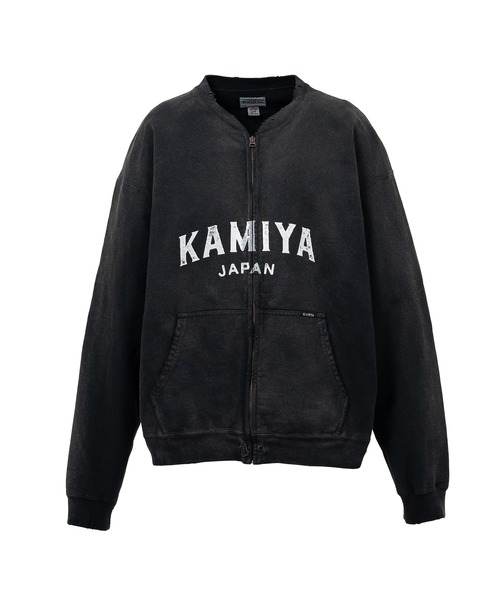 KAMIYA パーカー KAMIYA logo” Distressed Zip Sweat Jacket メンズ