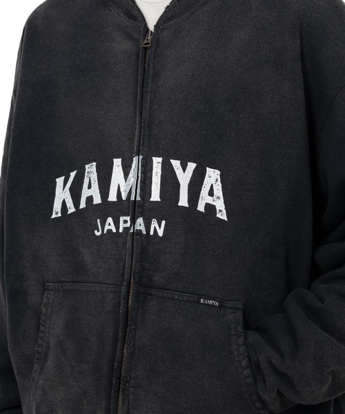 KAMIYA パーカー KAMIYA logo” Distressed Zip Sweat Jacket メンズ