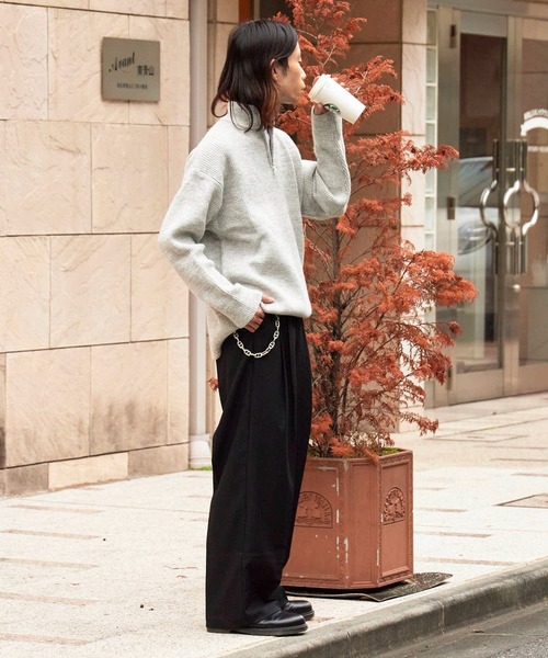 ROOP TOKYO セーター ニット Half-Zip Knit Pullover / ハーフジップ