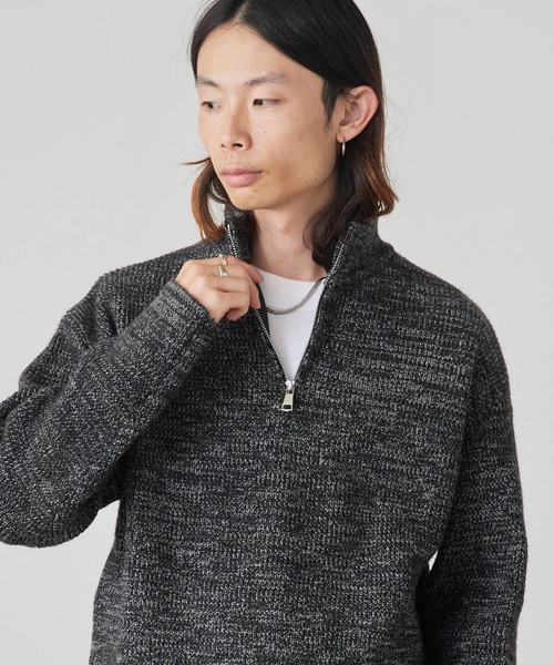 ROOP TOKYO セーター ニット Half-Zip Knit Pullover / ハーフジップ