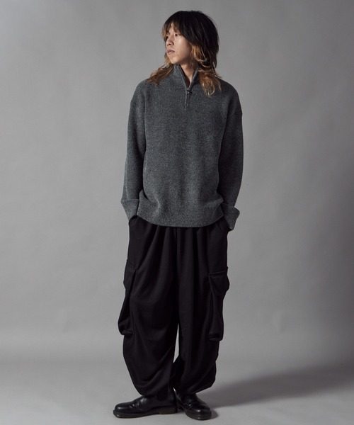 ROOP TOKYO セーター ニット Half-Zip Knit Pullover / ハーフジップ