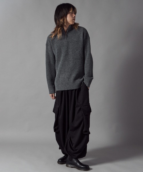 ROOP TOKYO セーター ニット Half-Zip Knit Pullover / ハーフジップ