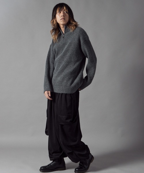 ROOP TOKYO セーター ニット Half-Zip Knit Pullover / ハーフジップ